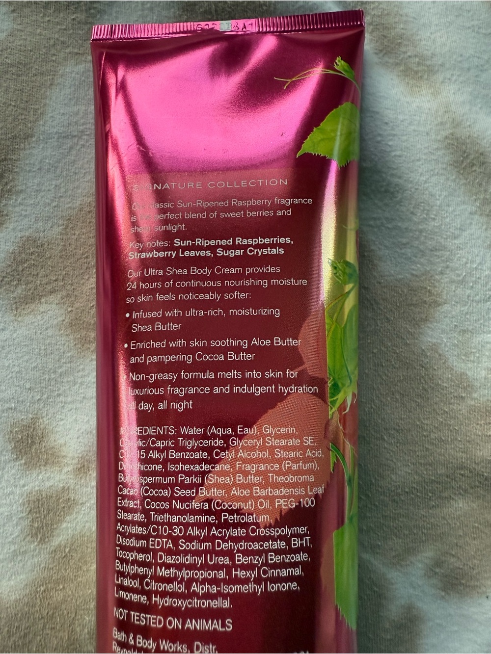 Bath & Body Works Sun Ripened Raspberry Body Cream - Picture 2 of 3